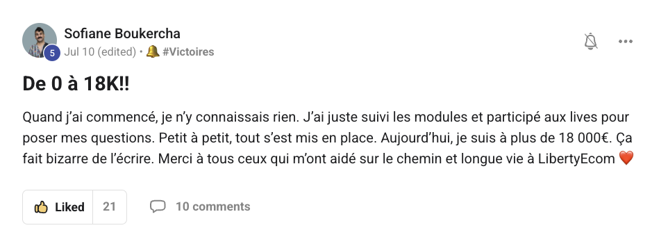 Témoignage Sofiane — De 0 à 18K