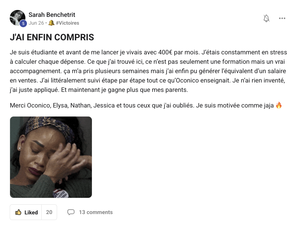 Témoignage Sarah — J'ai enfin compris